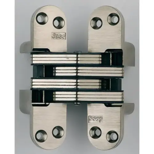 Satin Nickel Invisible Hinge For Wood Or Metal Applications