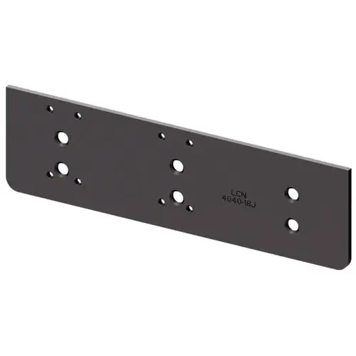Dark Bronze Narrow Top Rail Door Plate 2-1/4