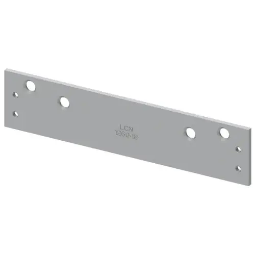Aluminum Narrow Top Rail Door Plate 4-1/2