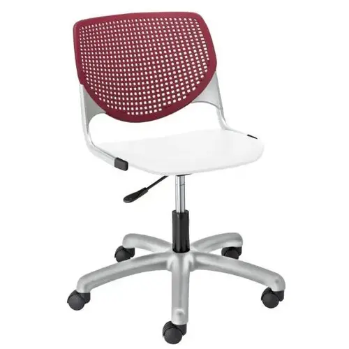Kool Computer Chair, Burgundy Back, White Seat Kool Computer Chair, Burgundy Back, White Seat