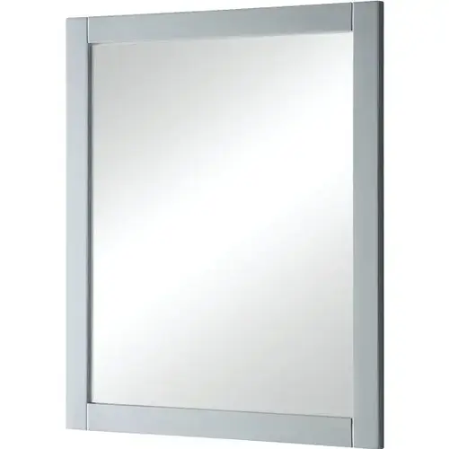30 X 36" Cross-Hatched Silver Framed Mirror