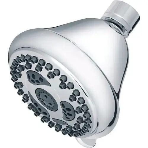 Showerhead With Massage, Metal Anti-Theft Pivot Ball, 1.8 Gpm, Chrome