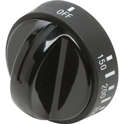 Gas Oven Knob/Black R Series Spark