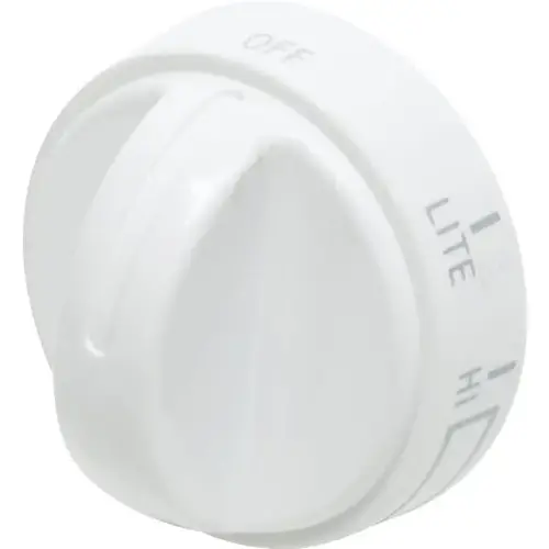 Gas Burner Knob/white R Series