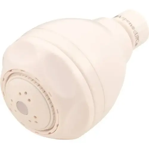 White Adjustable Spray Showerhead 2.5 Gpm