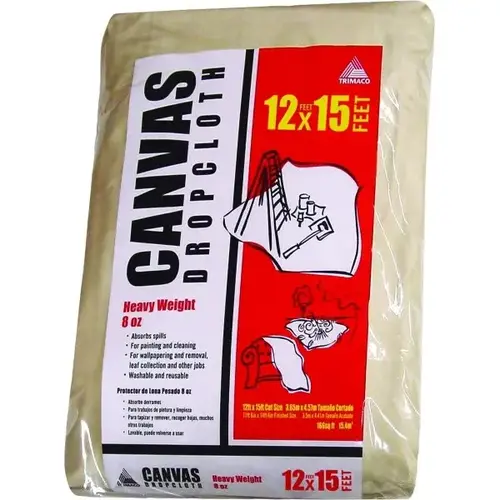 58903 12 ft X 15 ft 8 Oz. Super Tuff Canvas Drop Cloth 58903 12 ft X 15 ft 8 Oz. Super Tuff Canvas Drop Cloth