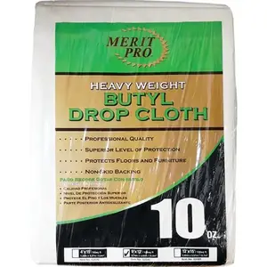 Merit Pro 02085 02085 12 ft X 15 ft 10 Oz. Heavy Weight Butyl Drop Cloth