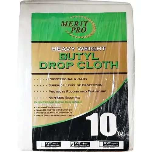 02070 4 ft X 15 ft 10 Oz. Heavy Weight Butyl Drop Cloth