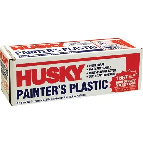 070100h 8 ft4 X 200 ft .7mil High Density Painters Poly Film 070100h 8 ft4 X 200 ft .7mil High Density Painters Poly Film