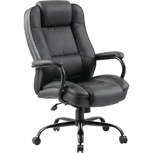 Heavy-Duty Leatherplus Executive Chair, Black Heavy-Duty Leatherplus Executive Chair, Black