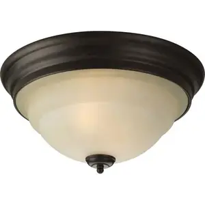 Progress Lighting P3184-77 Torino 2-Light Incandescent Flush Mount Light