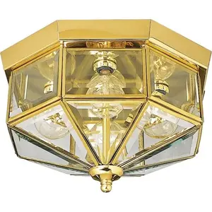 Progress Lighting P5789-10 11.5 In. 4-Light Incandescent Flush Mount Light