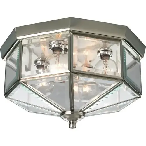 4-Light Incandescent Flush Mount Light