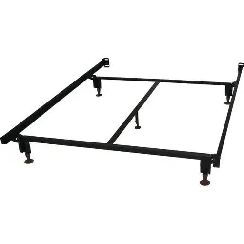 Eco-Matic Bed Frame Full/Full XL With Glides Black