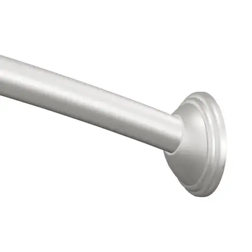 Brushed Nickel 5 ft Curved Shower Rod Brushed Nickel 5 ft Curved Shower Rod