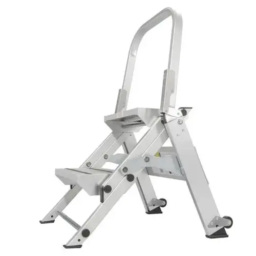 2 Step Aluminum 300-Lb Type Ia Step Ladder