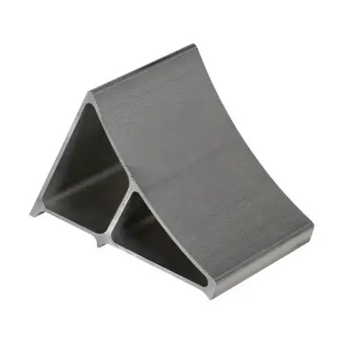 Extruded Aluminum Wheel Chock, 7 Width, 8 Height, 11-5/8 Length