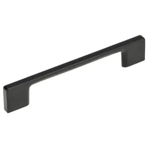 Contemporary Metal Pull, 5 1/32 In 128 Mm Matte Black