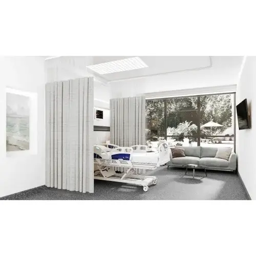 Links Pattern Privacy Curtain, Platinum, 180 In. W X 84 In. H Links Pattern Privacy Curtain, Platinum, 180 In. W X 84 In. H