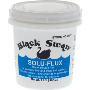 Black Swan Mfg. Co. 3027 Solu-Flux Soldering Paste Water Soluble 1 Pound