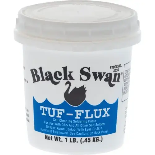 Tuf-Flux Soldering Paste, Cleans As It Fluxes, 1 Lb