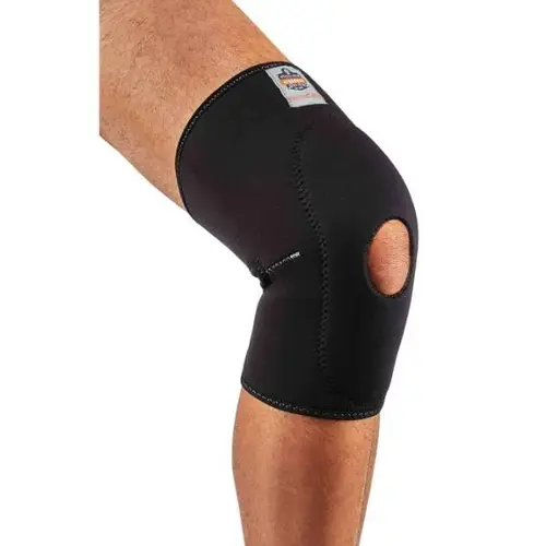 Proflex 615 Knee Sleeve W/Open Patella/Anterior Pad, Black, XL