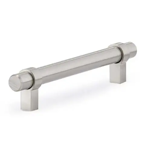 Expression Contemporary 5-1/32-In Pull Brushed Nickel Metal Expression Contemporary 5-1/32-In Pull Brushed Nickel Metal