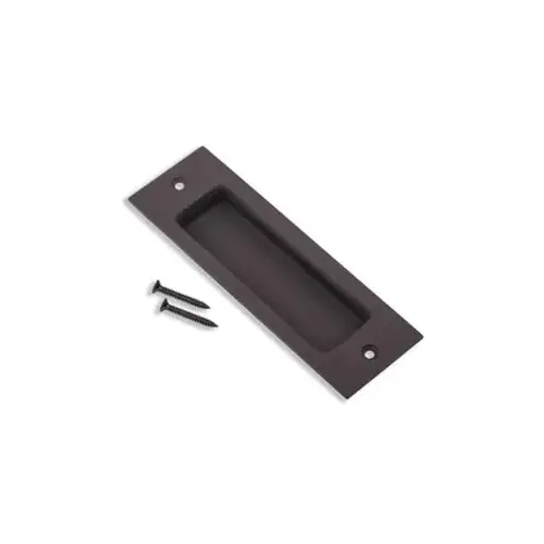 Barn Door Rectangular Flush Pull, Bronze