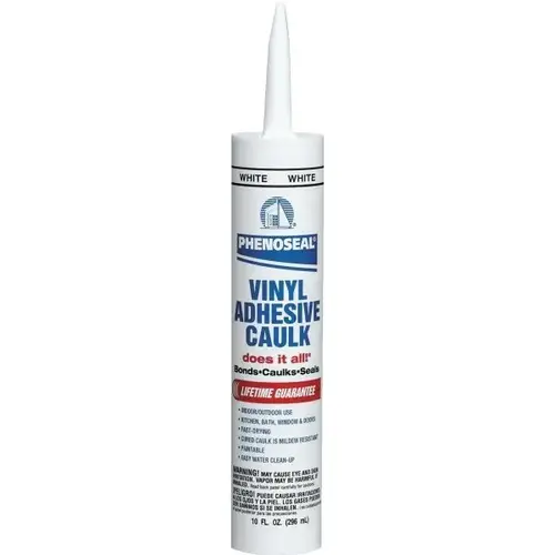 10 Oz Phenoseal All-Purpose Adhesive Caulk - White