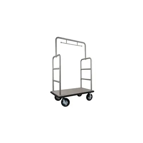 Midtown Bellman'S Cart, Brushed Stainless Steel Finish