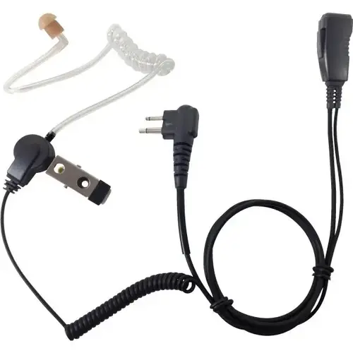 Surveillance-Style Earbud With Microphone For Kenwood Radio - Thumbnail 3