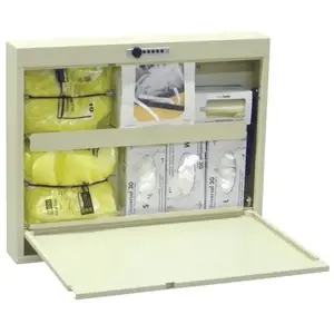 Omnimed 291510-BG Beige Manual Assist Ppe Isolation Wall Desk