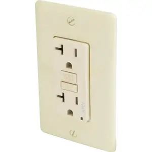 Hubbell AFR20TRI 20 Amp 125 Volt Duplex Arc Fault Circuit Interrupter Receptacle (Ivory)
