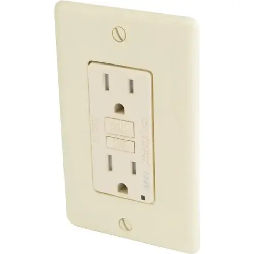 15 Amp 125 Volt Duplex Arc Fault Circuit Interrupter Receptacle (Ivory) 15 Amp 125 Volt Duplex Arc Fault Circuit Interrupter Receptacle (Ivory)