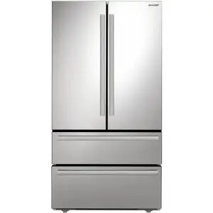 Sharp SJG2351FS 22.5-Cu. Ft. French Door Counter-Depth Refrigerator, Stainless Steel