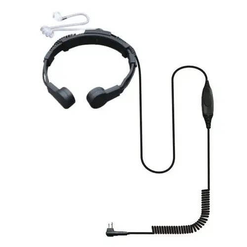 Tactical Throat Microphone Surveillance Earbud For Motorola