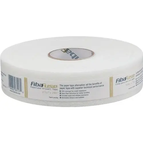 Fibafuse Paperless Drywall Tape, 2-1/16" X 250 ft Fibafuse Paperless Drywall Tape, 2-1/16" X 250 ft