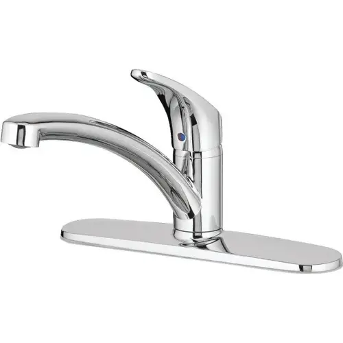 Colony Pro Single Handle Kitchen With Deck Plate - Chrome