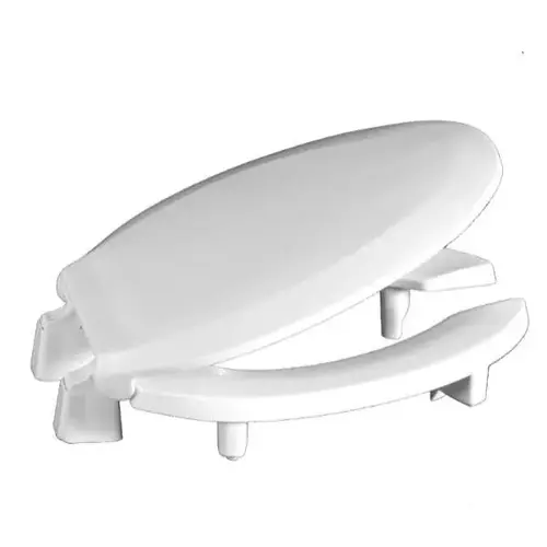 Centoco ADA Compliant Raised Elongated Open Front with Cover Toilet Seat in White Centoco ADA Compliant Raised Elongated Open Front with Cover Toilet Seat in White