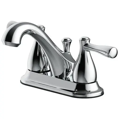 Raleigh Two-Handle Centerset Bathroom Faucet With Quick Install Pop-Up In Chrome Raleigh Two-Handle Centerset Bathroom Faucet With Quick Install Pop-Up In Chrome