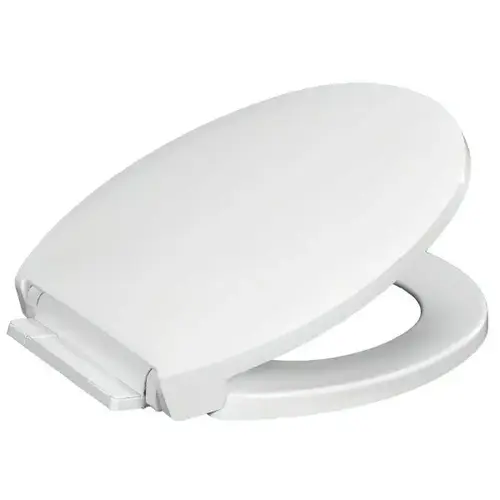 Luxury Round Closed Front Toilet Seat Featuring Safety Close In White Luxury Round Closed Front Toilet Seat Featuring Safety Close In White