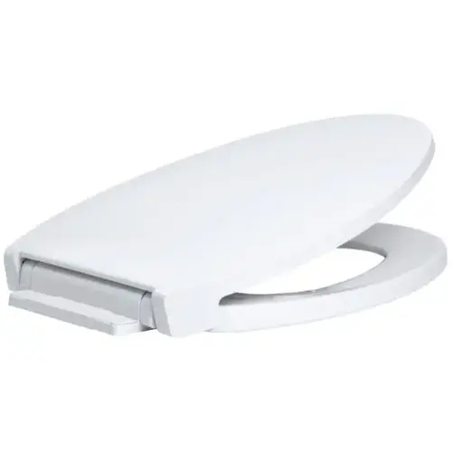 Luxury Closed Front Elongated Toilet Seat (Crane White) Luxury Closed Front Elongated Toilet Seat (Crane White)