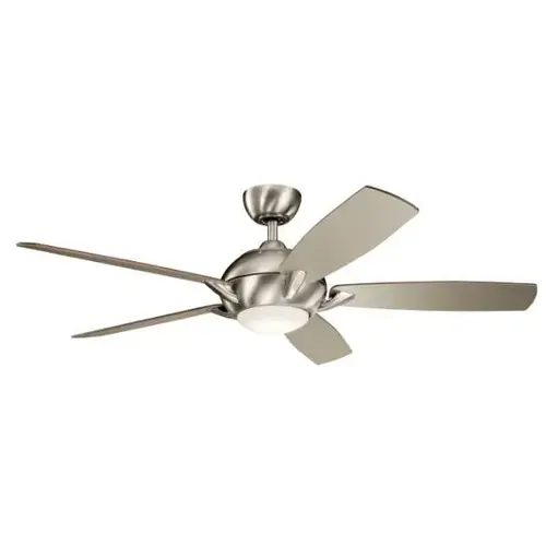 Geno 54 In. 5-Blade Led Ceiling Fan W/ Light (Stainless Steel)