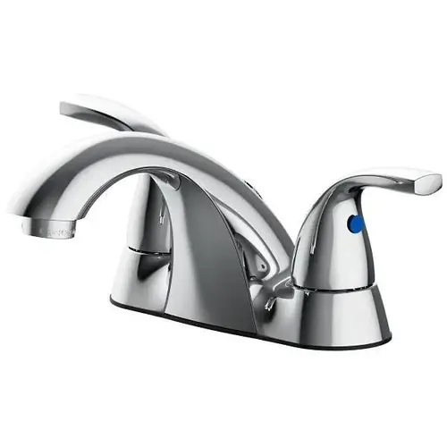 Anchor Point Two-Handle Centerset Bathroom Faucet Drilled For Pop-Up In Chrome Anchor Point Two-Handle Centerset Bathroom Faucet Drilled For Pop-Up In Chrome