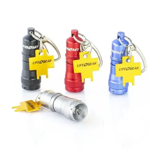8 Lumens, Led Mini Aluminum Key Chain Flashlight