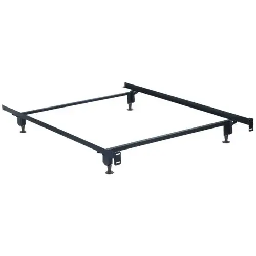 Eco-Matic Bed Frame 7-1/2"H Twin & Twin XL , Glides Black