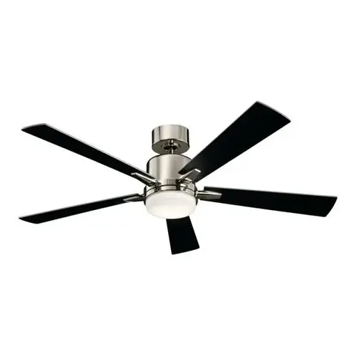 Lucian 52 In. 5-Blade Led Ceiling Fan W/ Light (Polished Nickel)