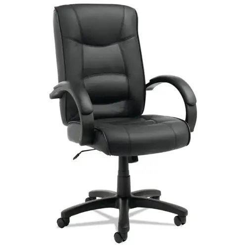 Strada Series High-Back Swivel/Tilt Top-Grain Leather Chair, Supports Up To 275 Lb, 17.91" To 21.85" Seat Height, Black Strada Series High-Back Swivel/Tilt Top-Grain Leather Chair, Supports Up To 275 Lb, 17.91" To 21.85" Seat Height, Black