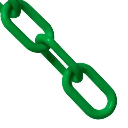 1 Inch X 100 Ft. Green Plastic Barrier Chain 1 Inch X 100 Ft. Green Plastic Barrier Chain