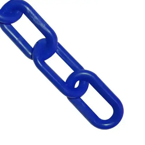 1 Inch X 100 Ft. Traffic Blue Plastic Barrier Chain